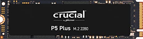 Crucial P5 Plus CT500P5PSSD8 Disco Duro Sólido Interno SSD de 500GB (PCIe 4.0, 3D NAND, NVMe, M.2) hasta 6600MB/s