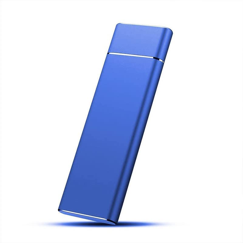 iBayam Disco Duro Externo 2TB Ultradelgado 2.5' USB Conveniente 3.1 Tipo-C Diseo de Metal SSD para Mac, PC, Computadoras Portátiles (Azul)
