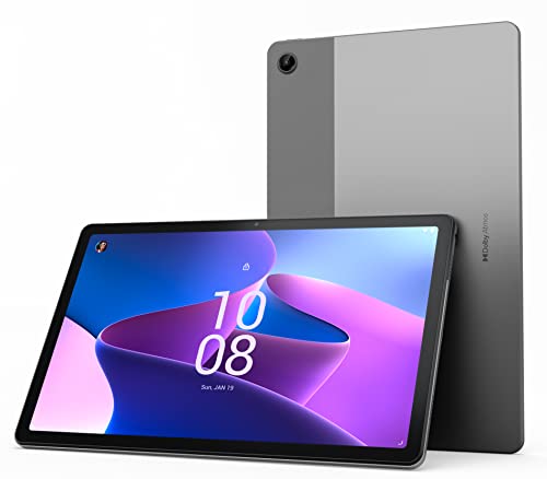 Lenovo Tab M10 Plus (3rd Gen) - Tablet de 10.61' 2K (MediaTek Helio G80, 4 GB de RAM, 128 GB ampliables hasta 1 TB, 4 Altavoces, Wifi + Bluetooth, Android 12) - Gris Oscuro