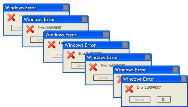 Errores y fallos en Windows y en PC