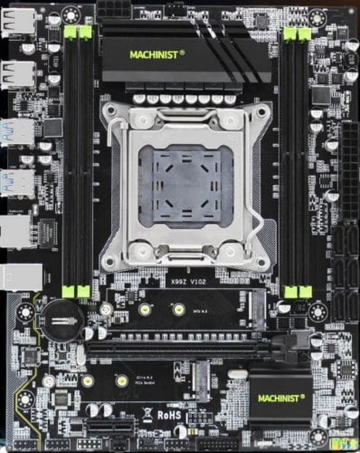 Kllisre X99Z V102, buena situación del PCI -E y Quad Channel placa base Machinist x99Z V102