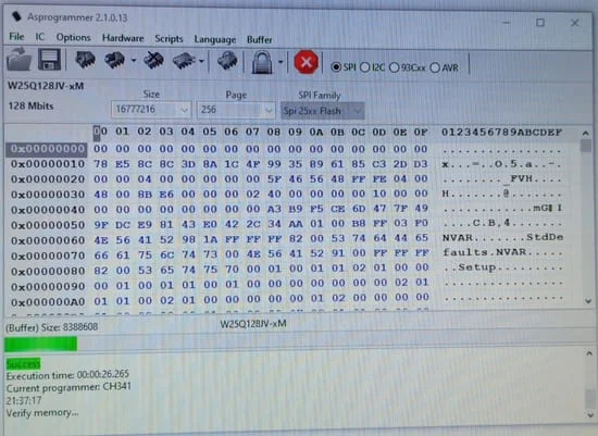 pantalla de AsProgrammer_2.1.0.13