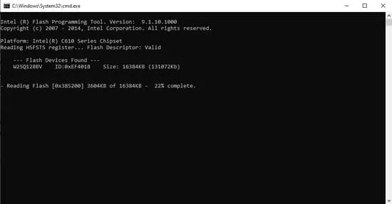 proceso de backup de nuestra bios