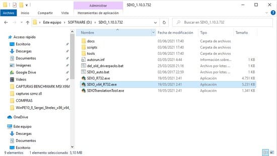 archivos de sdio snappy driver installer origin