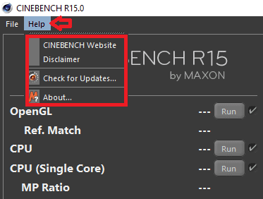 help cinebench R15