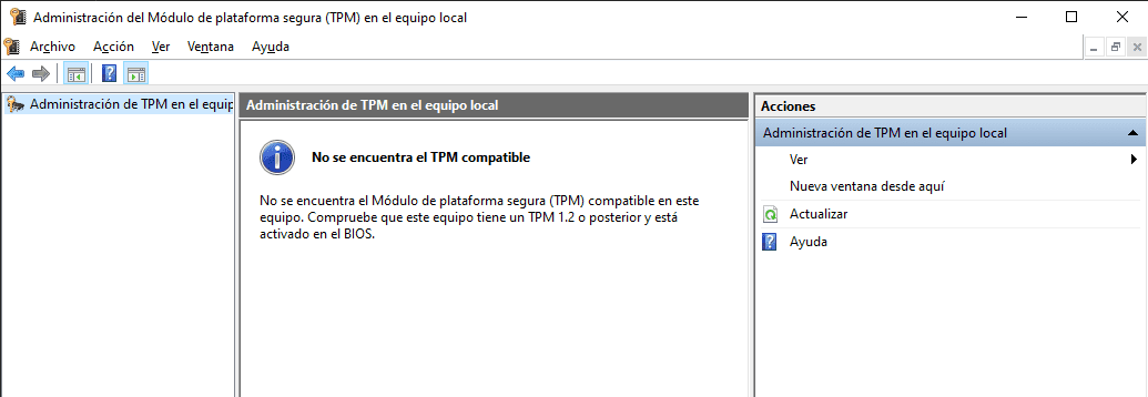 image7 no se encuentra tpm compatible