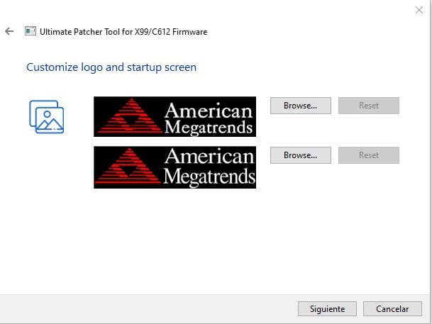 open the bios customice logo ultimate patcher tool