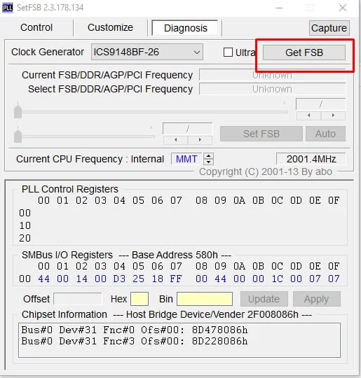 DIAGNOSIS get FSB