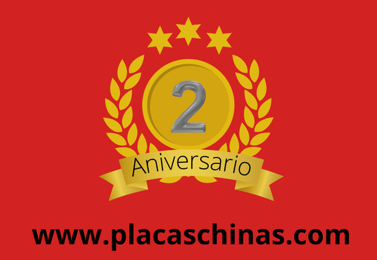segundo aniversario placaschinas.com