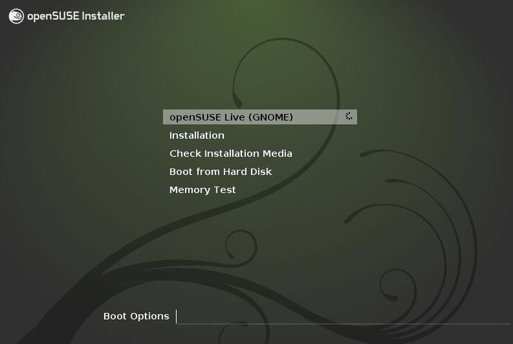 open SUSE live